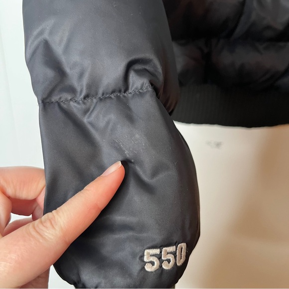 The North Face Black Hooded Puffer Jacket Cropped Down 550 Fill Women's S - Picture 11 of 11